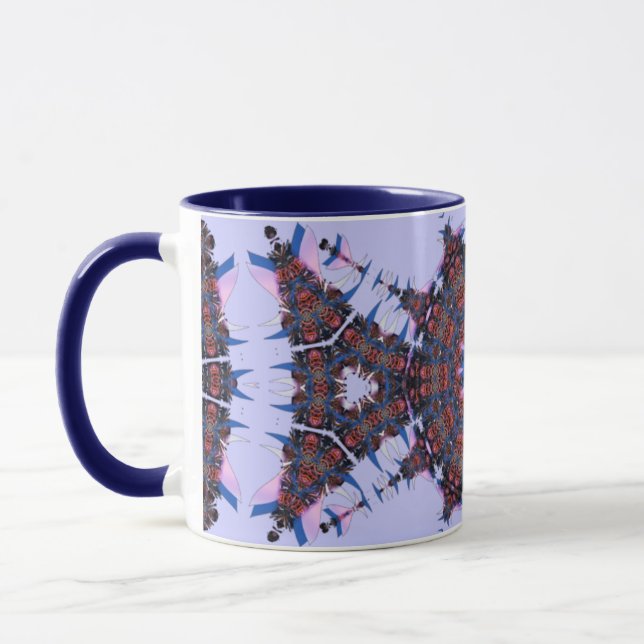 Taza fractales púrpura (Izquierda)