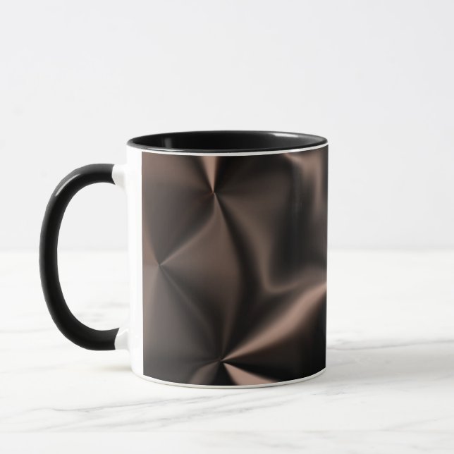 Taza Fragmento de Bronce Abstracto Mezcla Patrón (Izquierda)