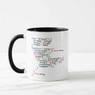 Taza Fragmento de código de programación de equipo de o