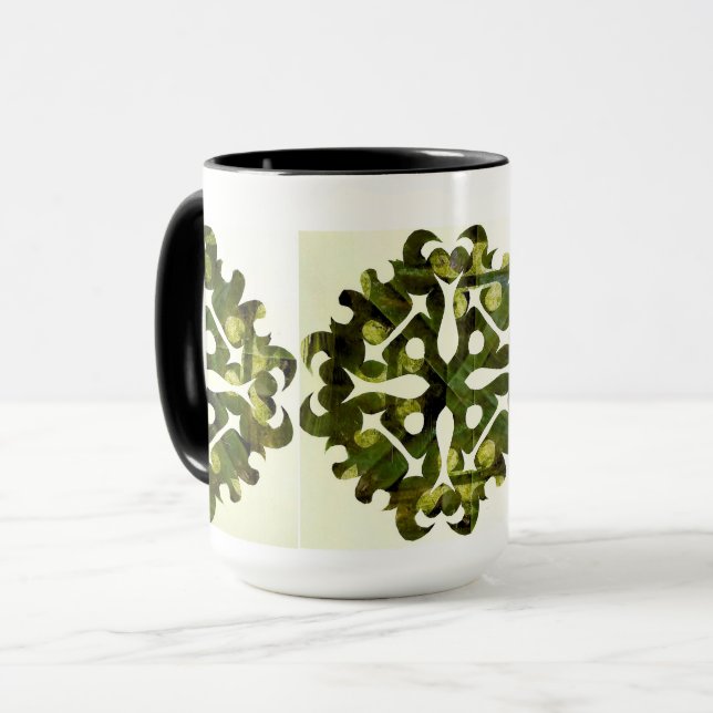 Taza Fragmento Solar abstracto Geométrico (Anverso izquierdo)