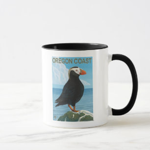 Taza Frailecillo copetudo de la costa de Oregon