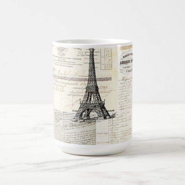 Taza francesa de las Ephemeras de París del (Centro)