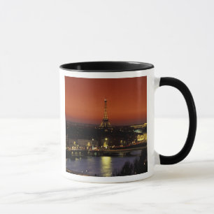 Taza Francia, París Vista al atardecer de la Torre Eiff