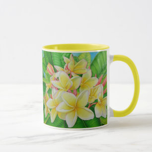 Taza Frangipani hawaiano