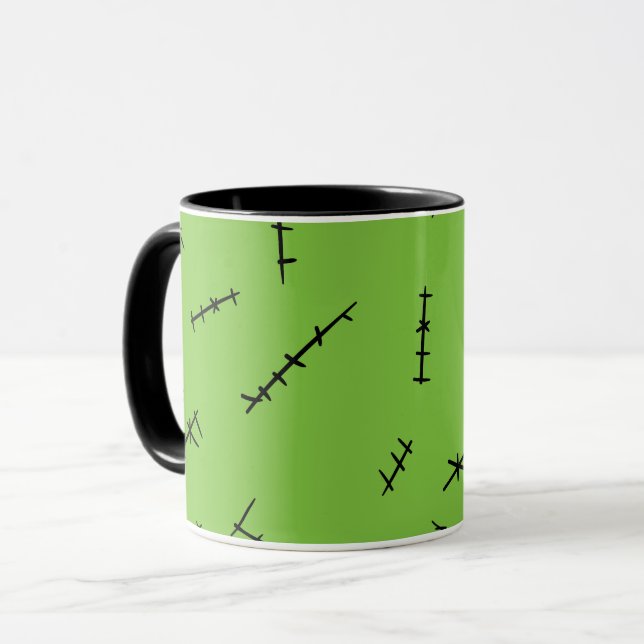 Taza Frankenstein Stitches (Anverso izquierdo)