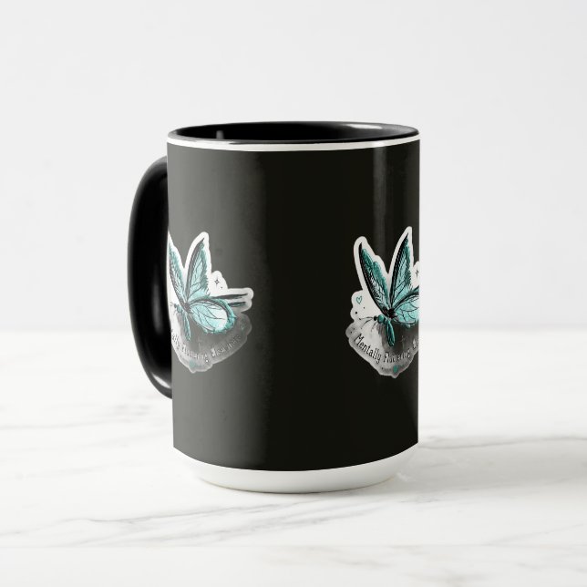 Taza Frase de calcomanía cap (Anverso izquierdo)