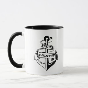 Taza Frase latina Festina lente
