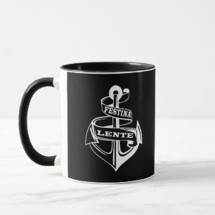 Taza Frase latina Festina lente