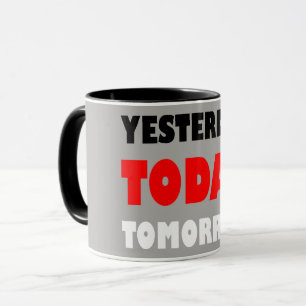 Taza frase positiva de diseño de texto original