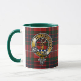 Taza Fraser Lovat Tartan & Badge