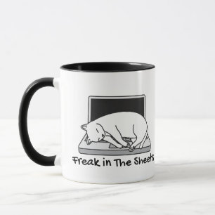 Taza Freak in the Sheets - Funny Contountant