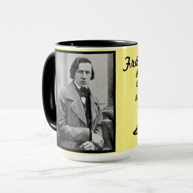 Taza Frédéric Chopin Combo Mug, 15 oz (Anverso izquierdo)