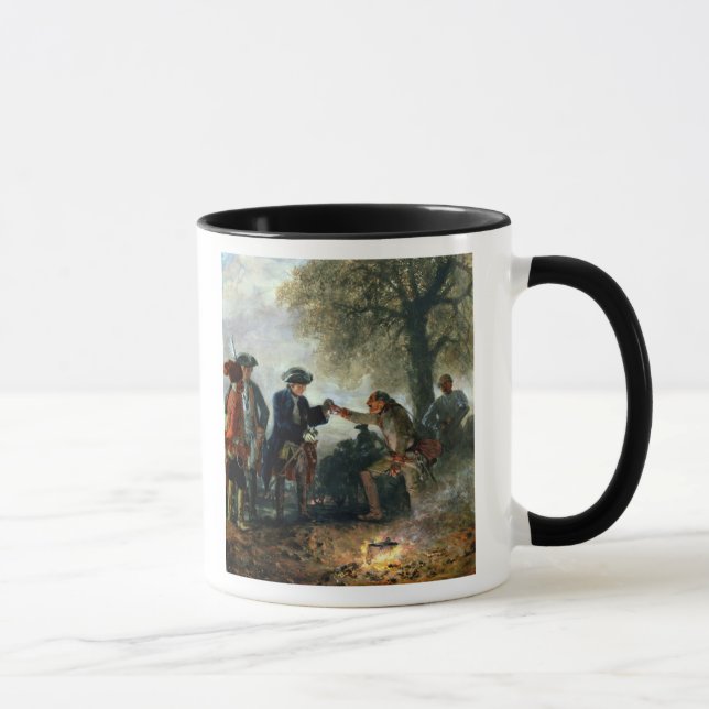 Taza Frederick el grande con Zieten en el campo (Derecha)