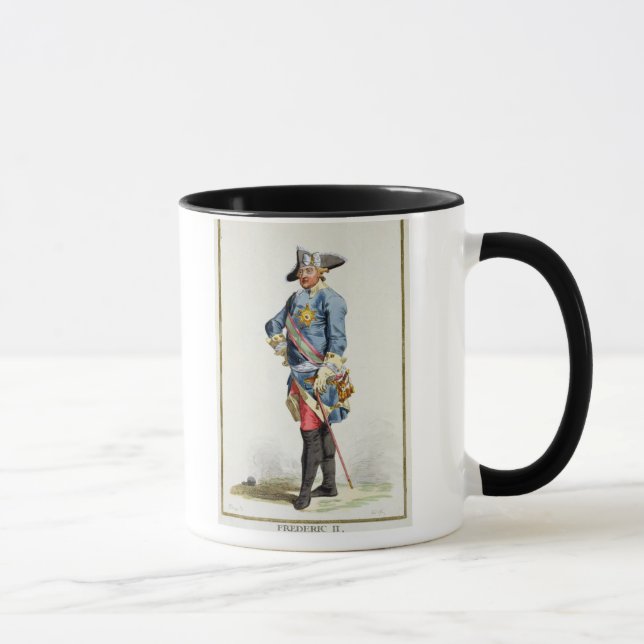 Taza Frederick II "los gran" (1712-86) reyes de Prusia (Derecha)