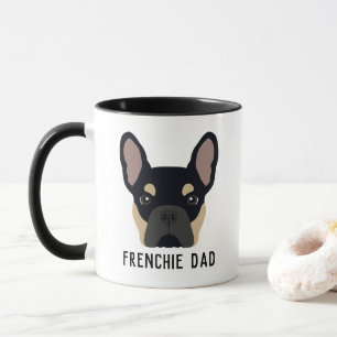 Taza Frenchie Dad Black and Tan French Bulldog