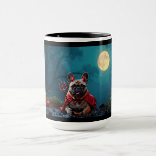 Taza Frenchie Diablo- Demasiado lindo para ser malvado
