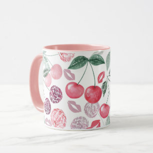 Taza Fresa de cereza roja