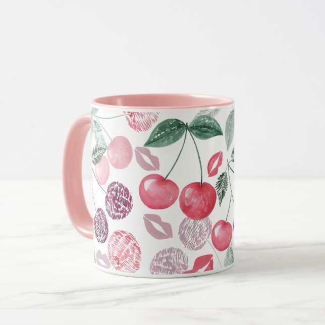 Taza Fresa de cereza roja (Anverso izquierdo)