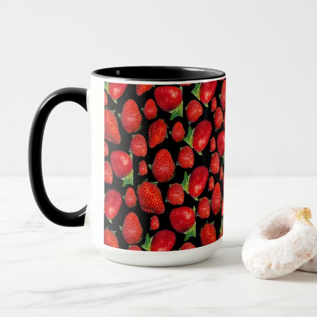 Taza Fresas Red Delicious, (Con donut)