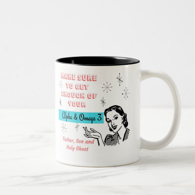 Taza fresca de Jesús de los años 50 retros (Derecha)