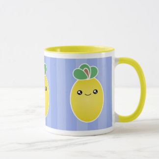Taza fresca de Kawaii de los limones