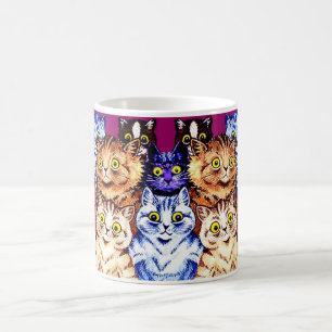 Taza fresca de los gatos de Louis Wain