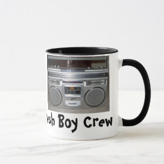 Taza fresca del equipo del muchacho