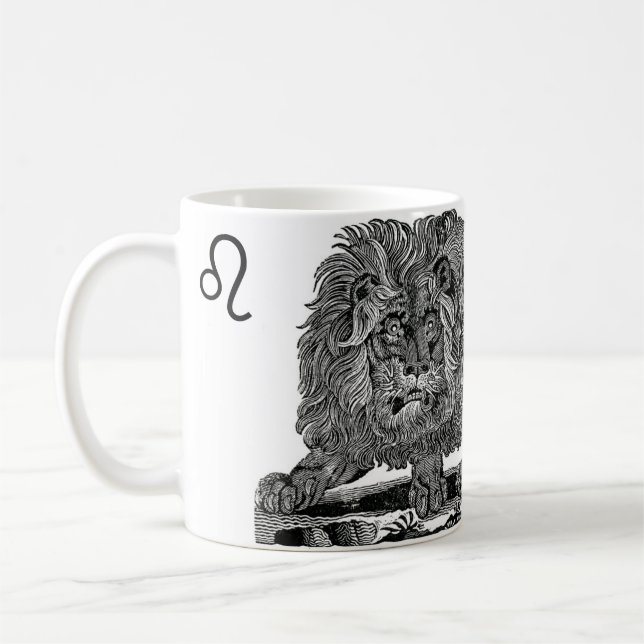 Taza fresca Leo de la muestra de la astrología del (Izquierda)