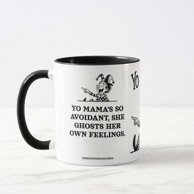 Taza freudian yo mama jokes - Avoidant (Izquierda)