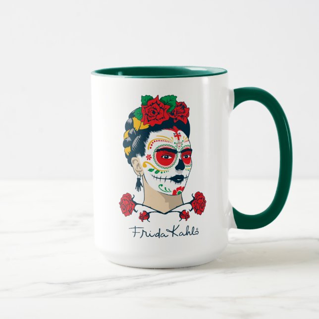 Taza Frida Kahlo el | El Día de los Muertos (Derecha)