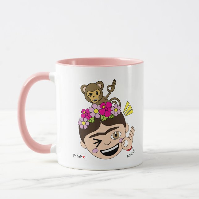 Taza Frida Kahlo el | FridaMoji - una AUTORIZACIÓN (Izquierda)