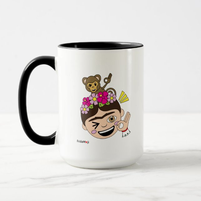 Taza Frida Kahlo el | FridaMoji - una AUTORIZACIÓN (Izquierda)