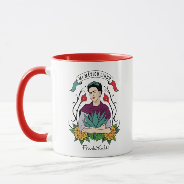 Taza Frida Kahlo el | MI México Lindo (Izquierda)
