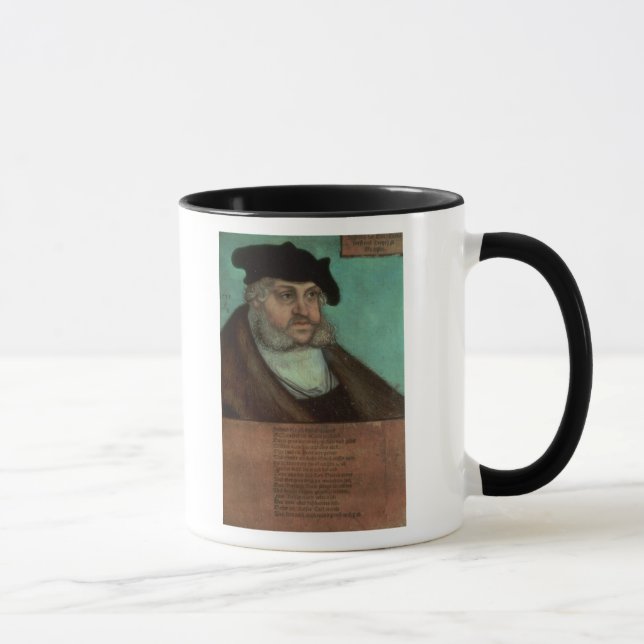 Taza Friedrich III, el sabio, elector de Sajonia (Derecha)