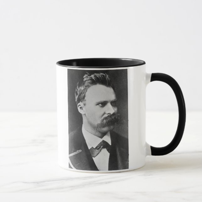 Taza Friedrich Wilhelm Nietzsche (1844-1900) 1873 (b/w (Derecha)