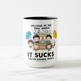 Taza FRIENDS™   Bienvenido al Mundo Real Chibi