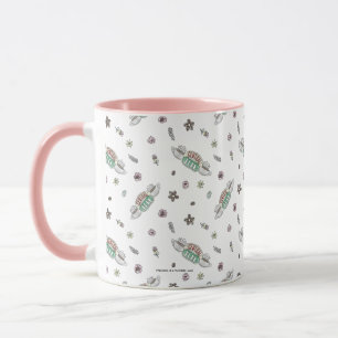 Taza FRIENDS™ Patrón de acuarela de café Central Perk