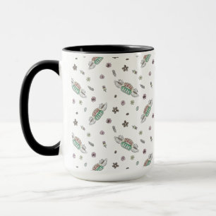 Taza FRIENDS™   Patrón de acuarela de café Central Perk