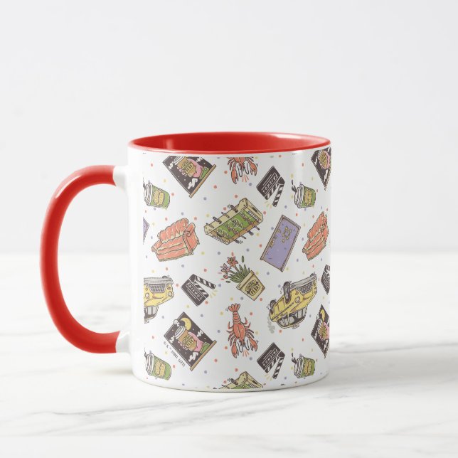 Taza FRIENDS™ | Polka Dot Icon Pattern (Izquierda)
