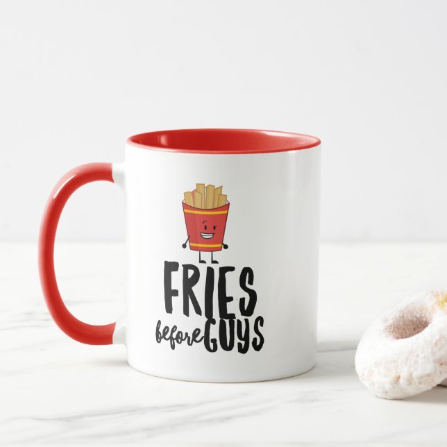 Taza Fries Before boys 11 oz Combo Mug (Con donut)
