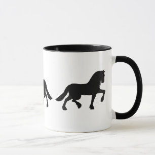 Taza Friesian Horses Mug