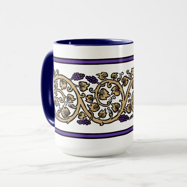 Taza Friso de parra retro (Anverso izquierdo)