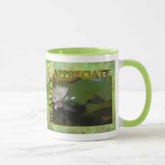 Taza Frog Water Lily Beauty Inspirador
