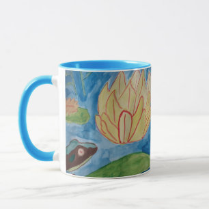 Taza Frog & Waterlilies Mug