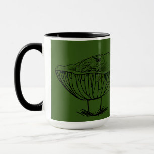 Taza Froggy en un hongo