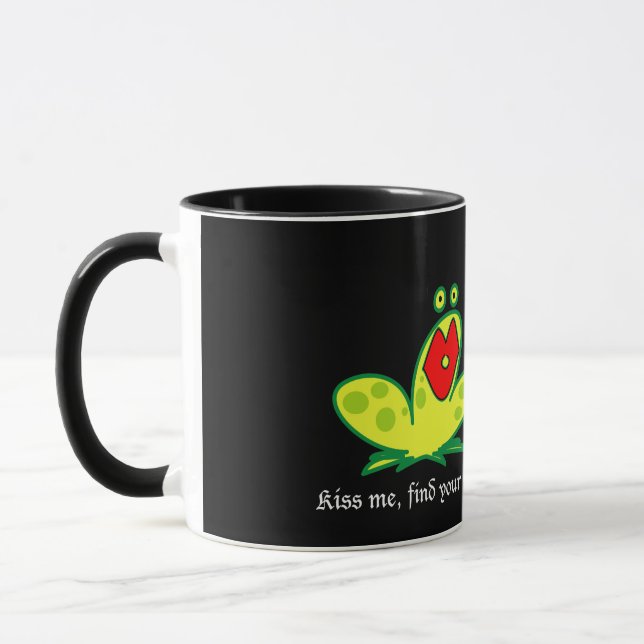 Taza FrogPrince (Black Background Color) (Izquierda)