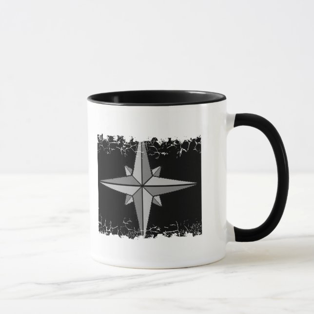 Taza Frontera apenada - 2 echaron a un lado el (Derecha)