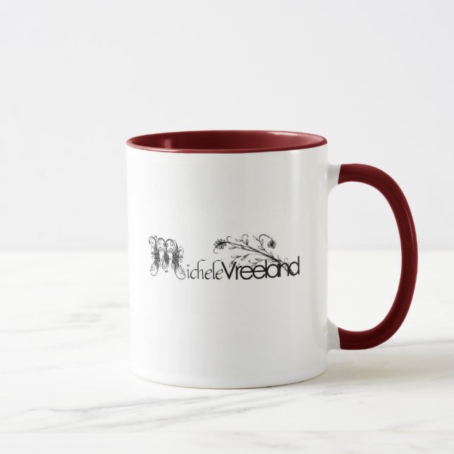 Taza Frontera apenada - 2 echaron a un lado taza. - (Derecha)
