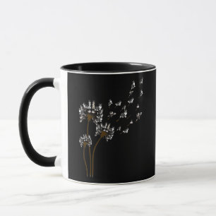 Taza Frontera Collie Flower Fly Dandelion Border Collie