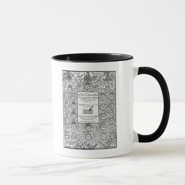 Taza Frontispiece de 'The Chronicles de England (Derecha)